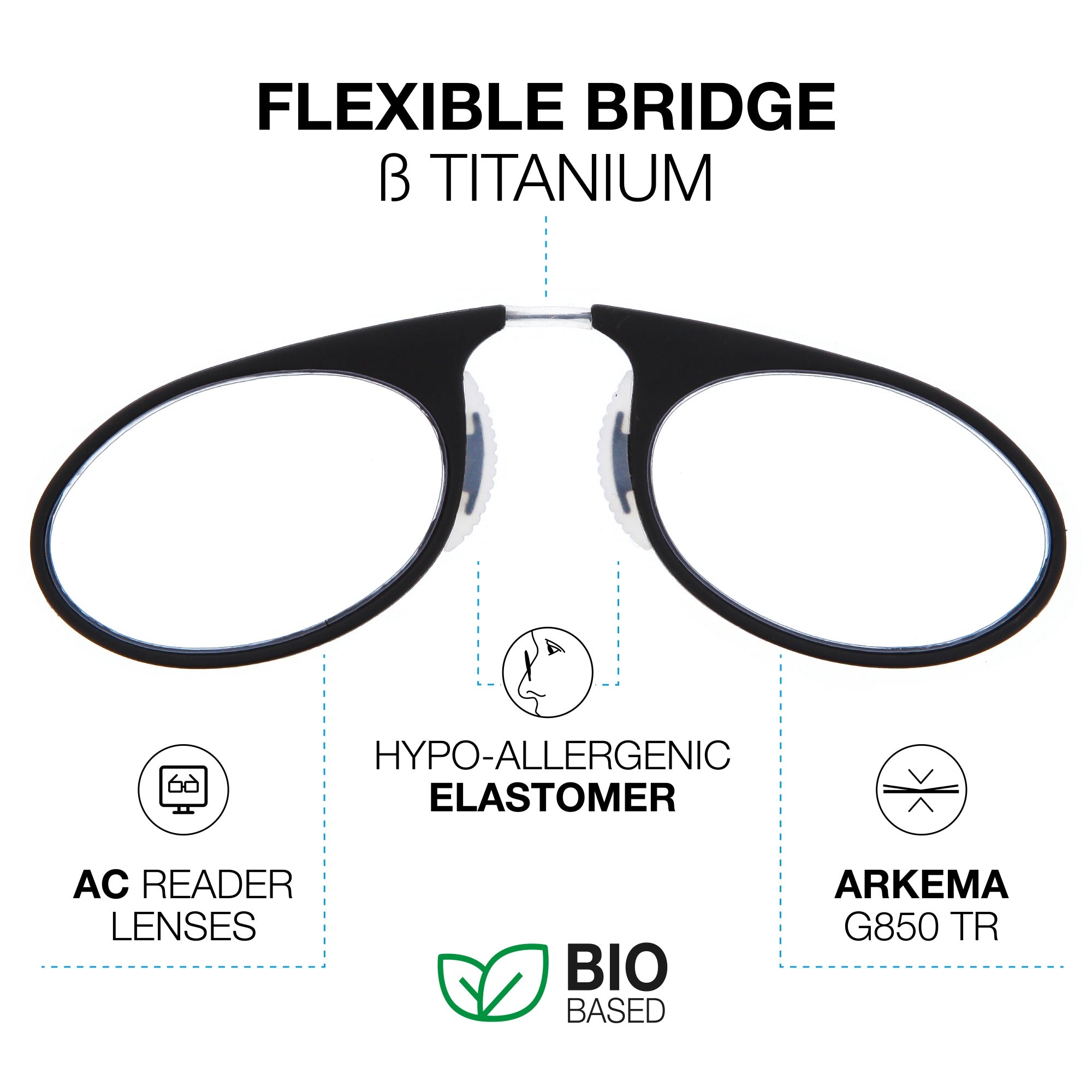 DiOrsay Graphite Flexible Bridge