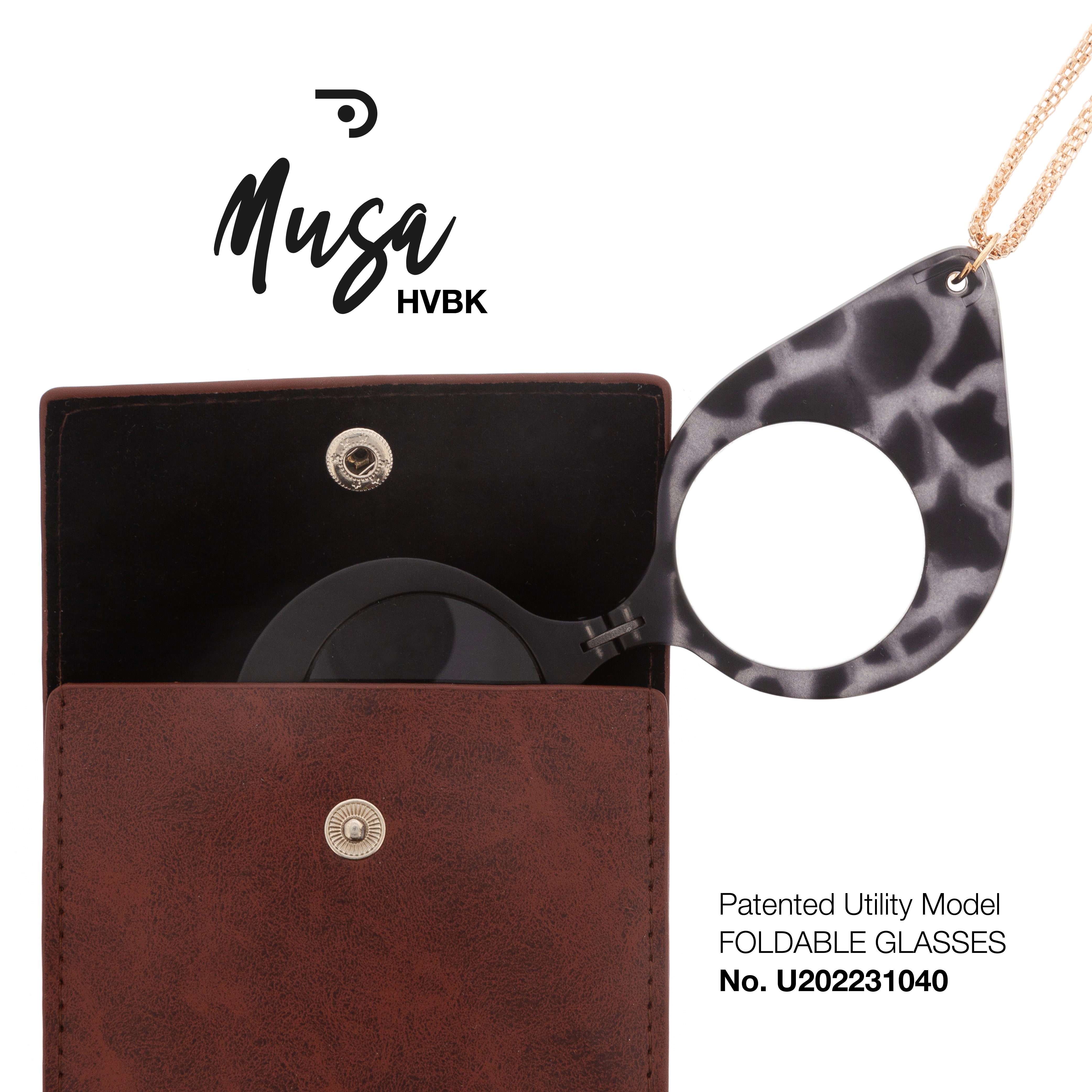Musa BT Havana Black Foldable Glasses