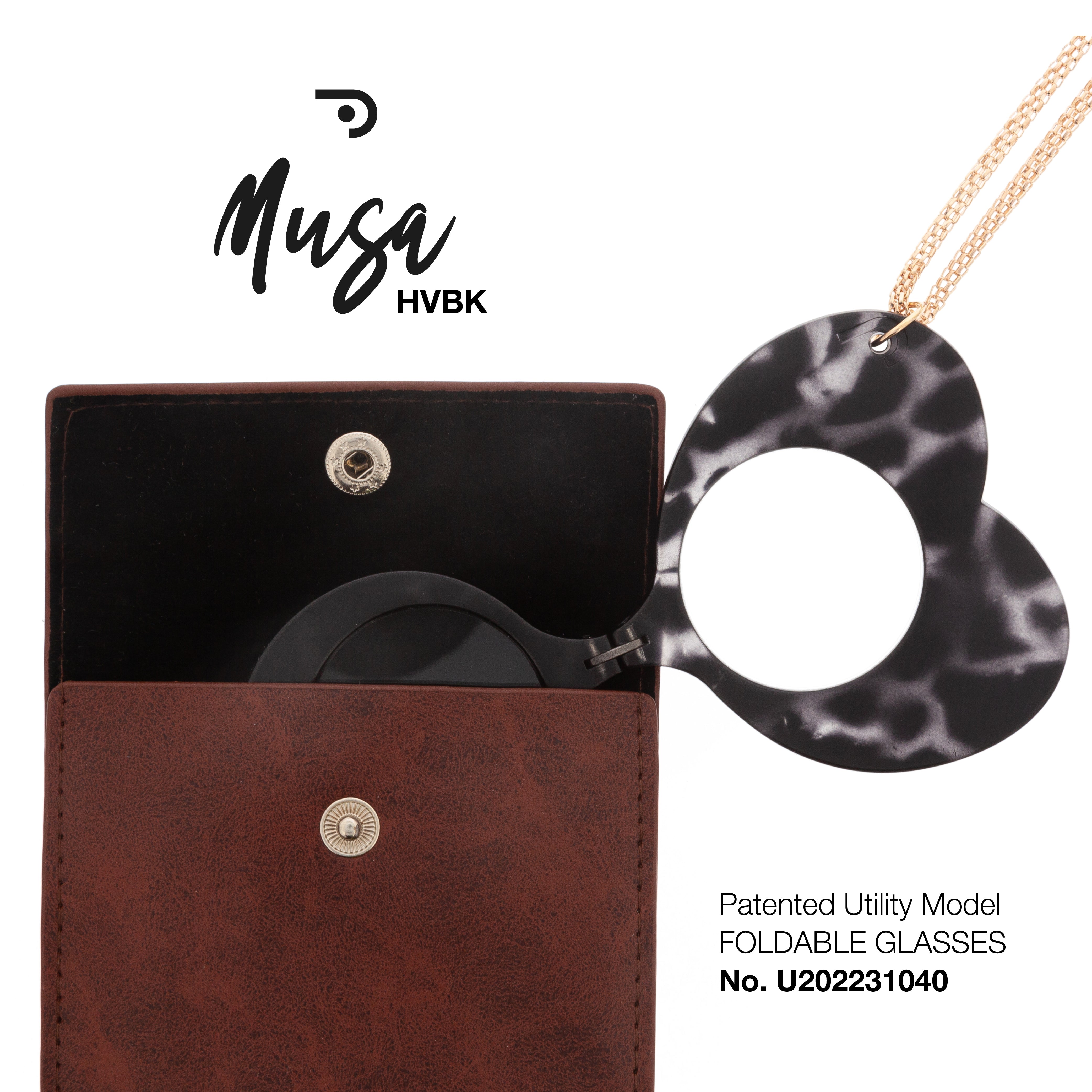 Musa HT Havana Black Foldable Glasses