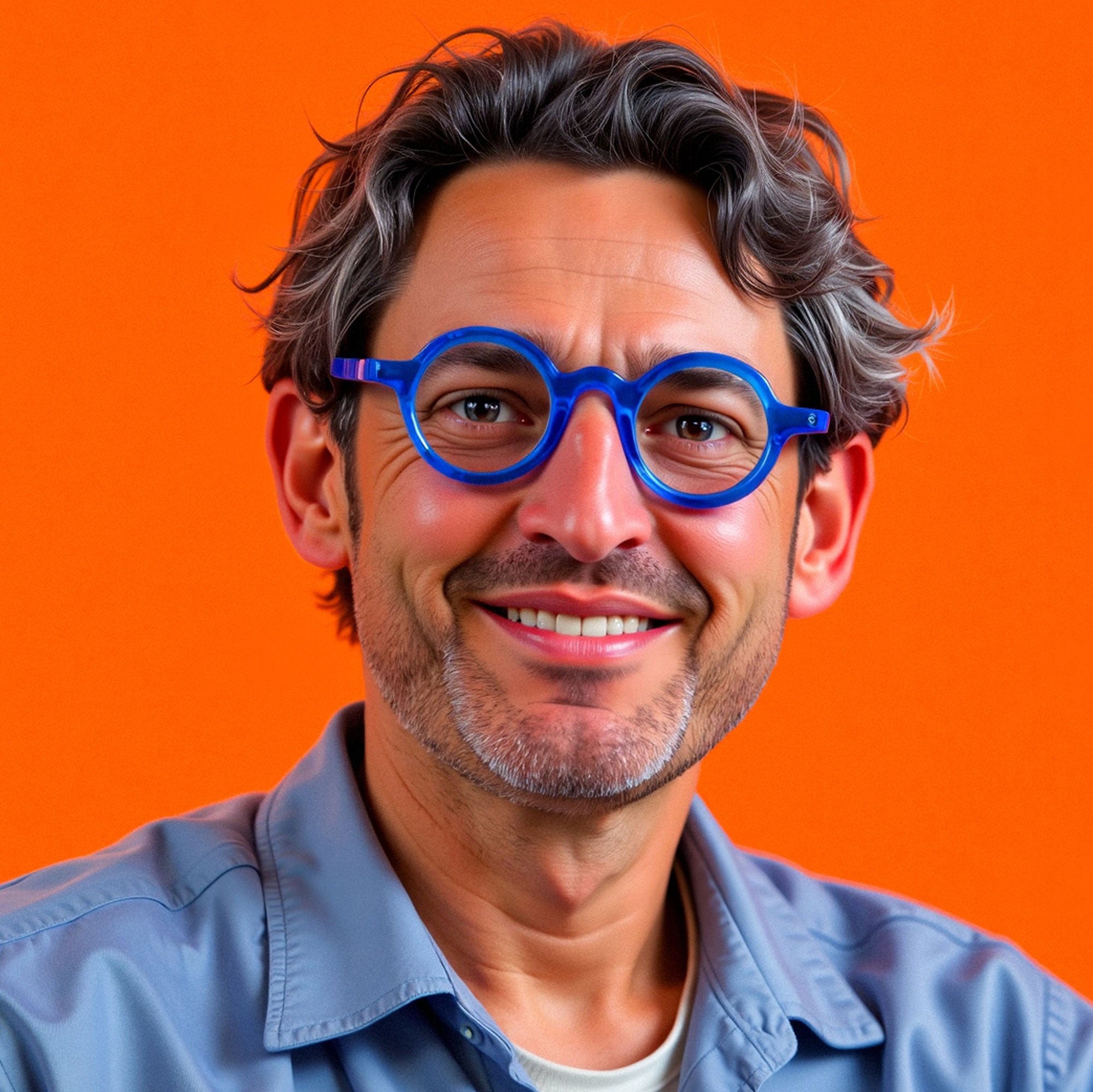 DiSakura Blue Glasses