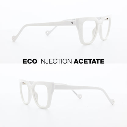 DiAcro White Glasses