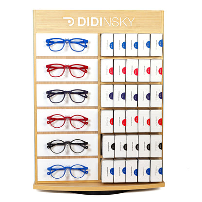 Expositor gafas de lectura frontal