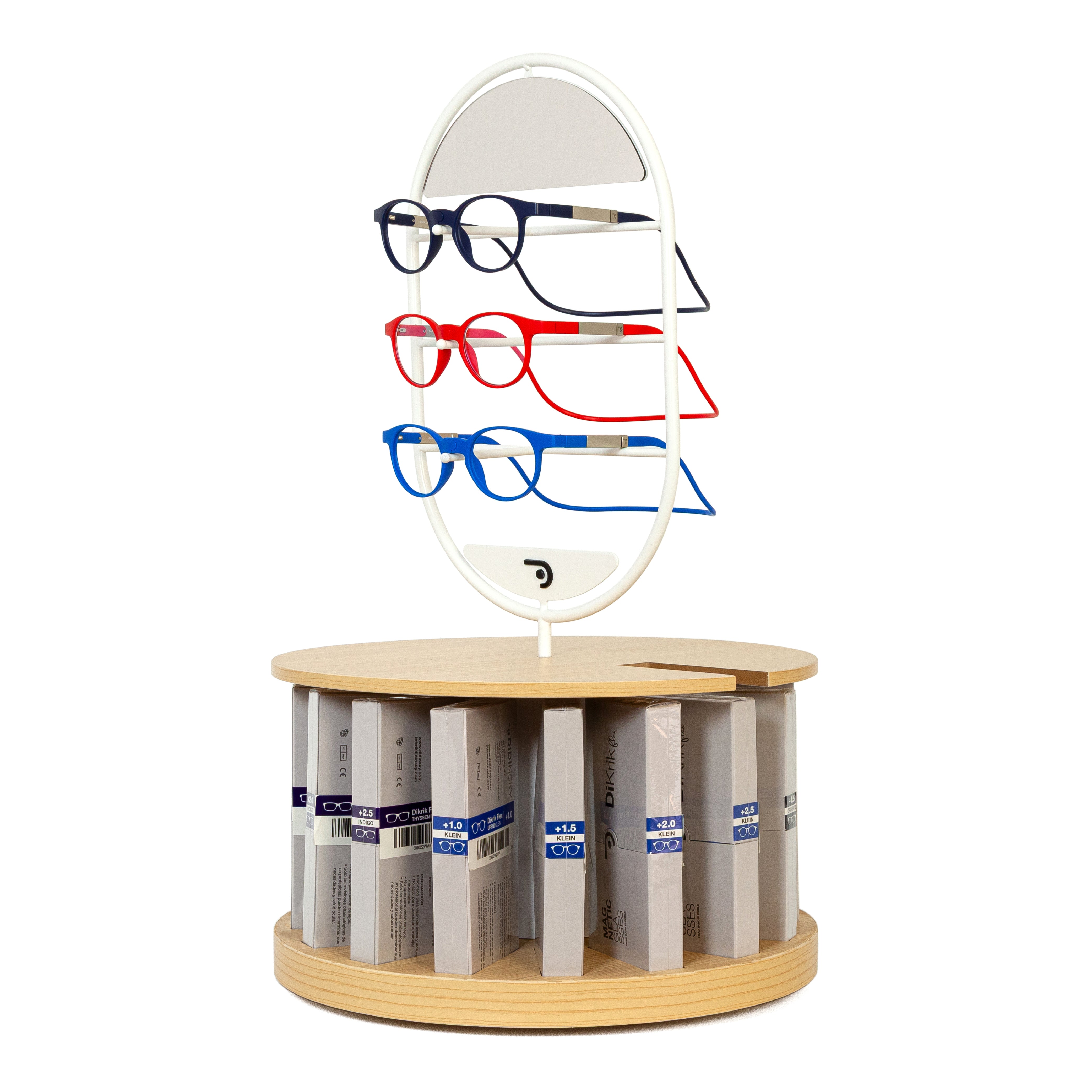 Expositor redondo gafas magneticas