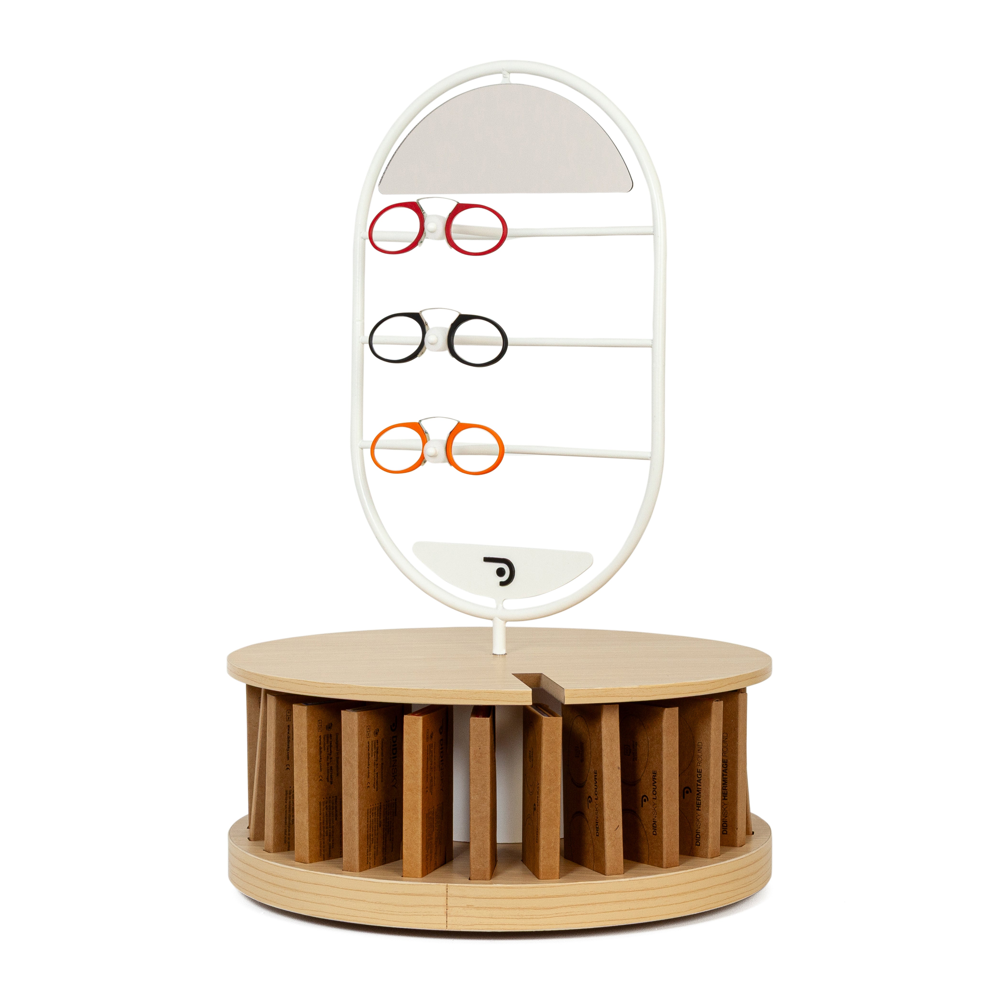 Expositor round glasses armless