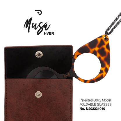 Musa BT Havana Brown Foldable Glasses
