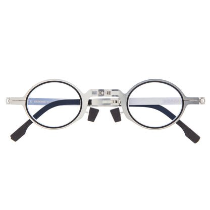 Met Round Gafa Plegable Frontal